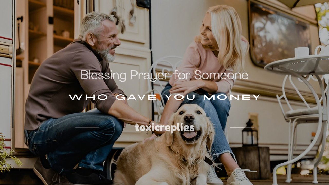 prayer message for someone that gave you money