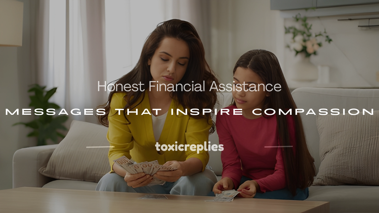financial assistance message