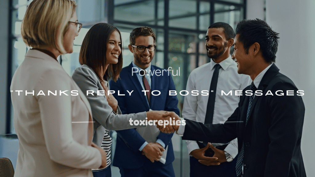 thanks reply to boss