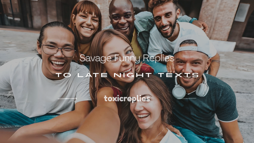 funny replies to late night texts