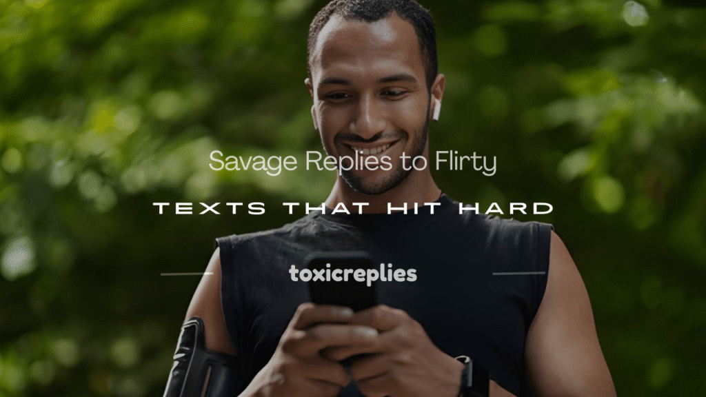 savage replies to flirty texts