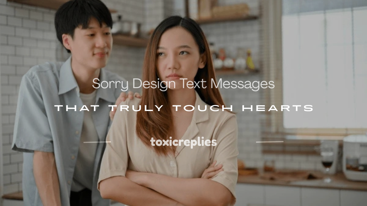 sorry design text message