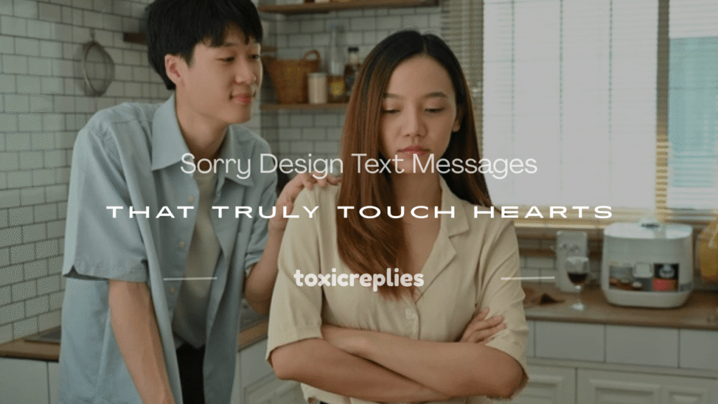 sorry design text message