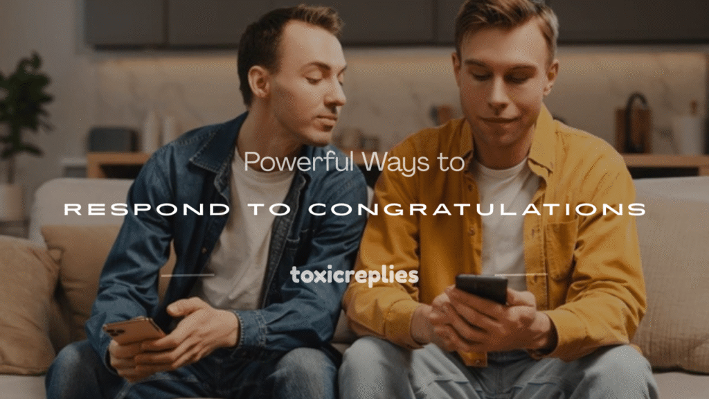 how to respond to congratulations