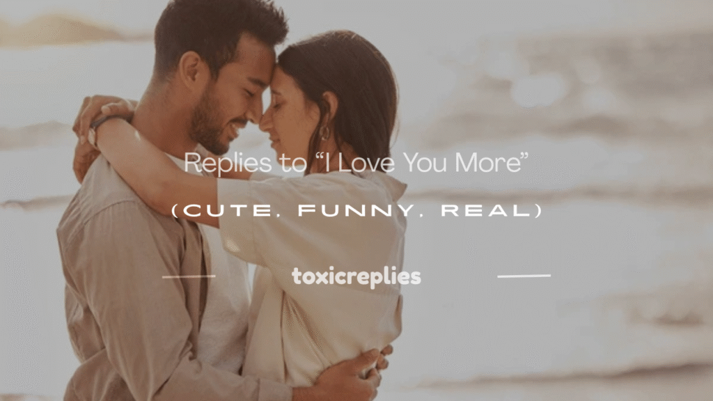 replies to i love you more